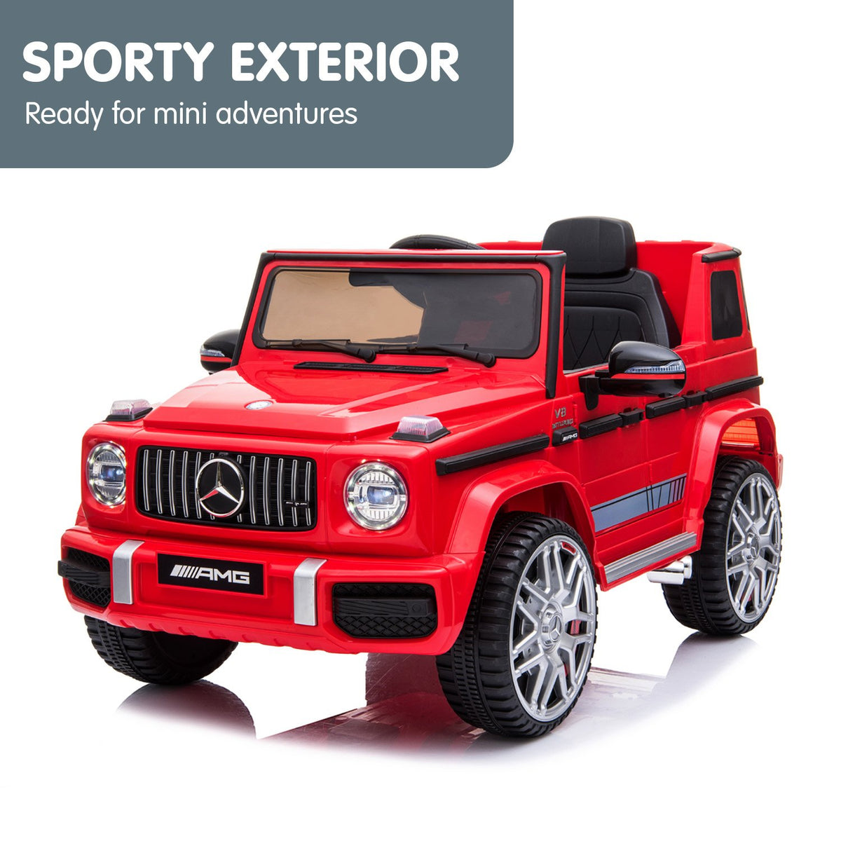 Kahuna Mercedes Benz AMG G63 Licensed Kids Ride-On Electric Car with Remote Control (Red)