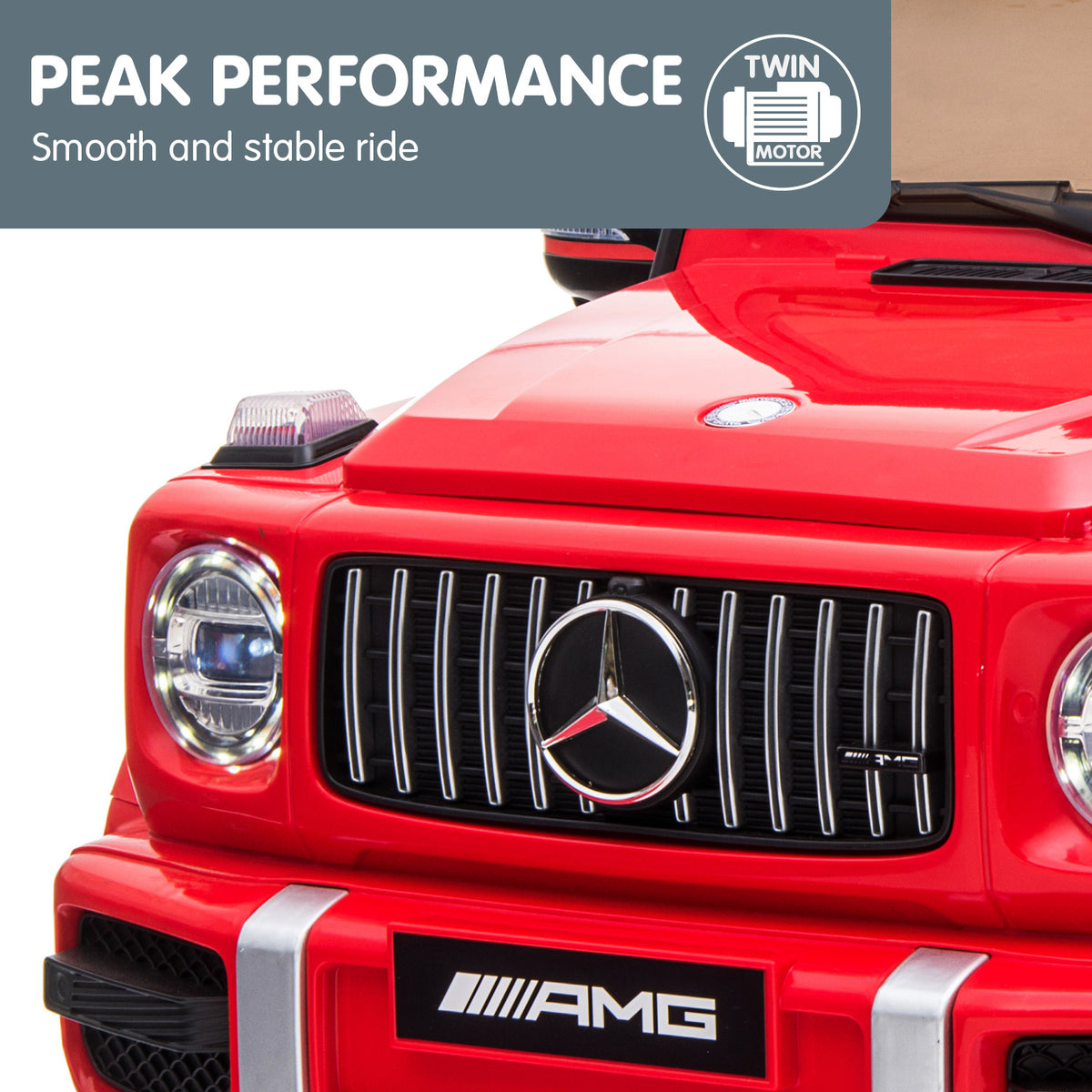 Kahuna Mercedes Benz AMG G63 Licensed Kids Ride-On Electric Car with Remote Control (Red)