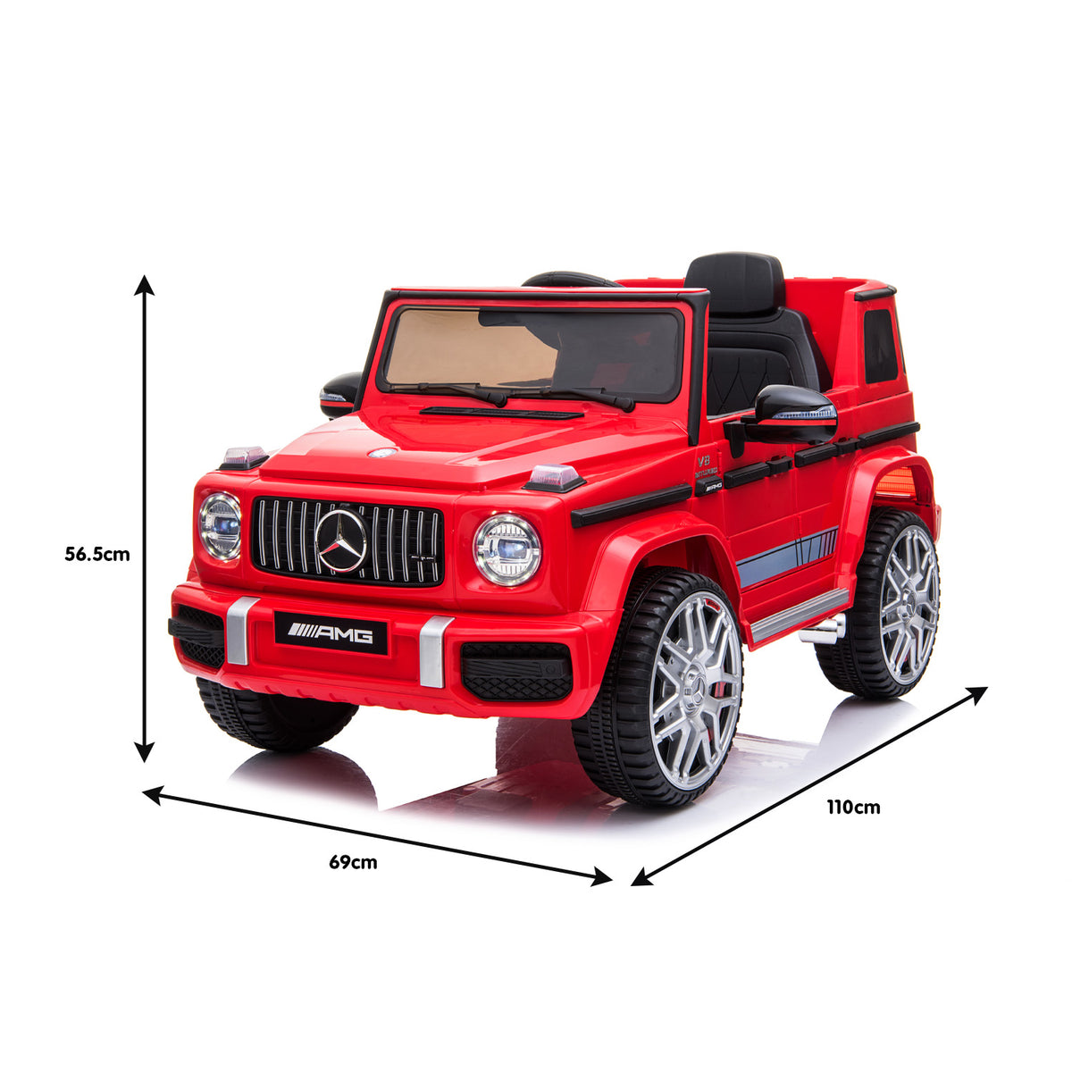 Kahuna Mercedes Benz AMG G63 Licensed Kids Ride-On Electric Car with Remote Control (Red)