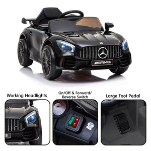 Mercedes Benz Licensed Kids Electric Ride On Car | Remote Control - Black | Kahuna
