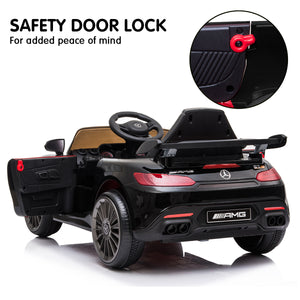 Mercedes Benz Licensed Kids Electric Ride On Car | Remote Control - Black | Kahuna