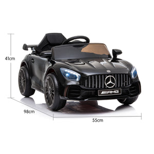 Mercedes Benz Licensed Kids Electric Ride On Car | Remote Control - Black | Kahuna