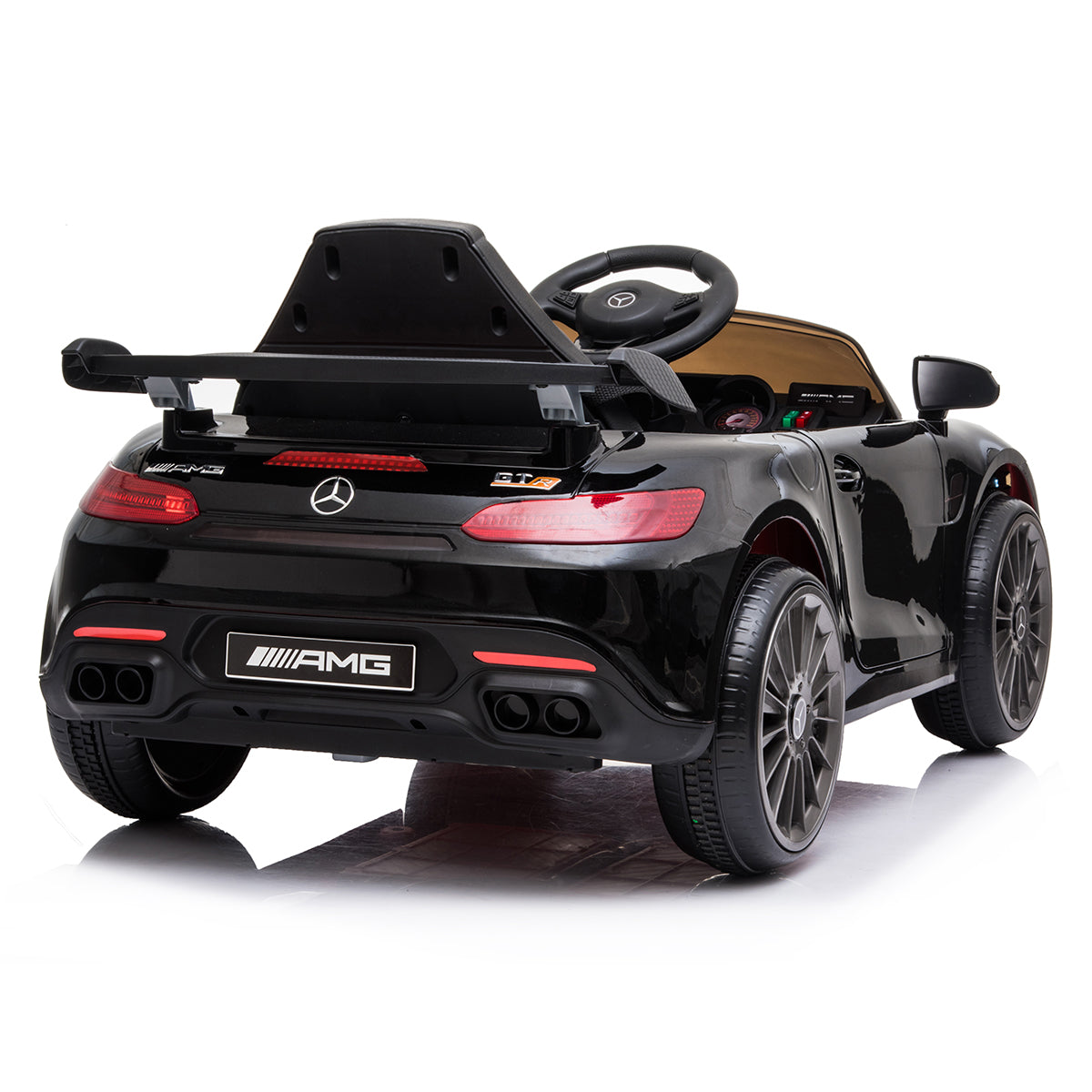 Mercedes Benz Licensed Kids Electric Ride On Car | Remote Control - Black | Kahuna