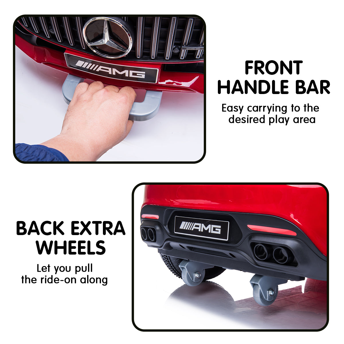 Kahuna Licensed Kids Electric Ride-On Car with Remote Control (Red)