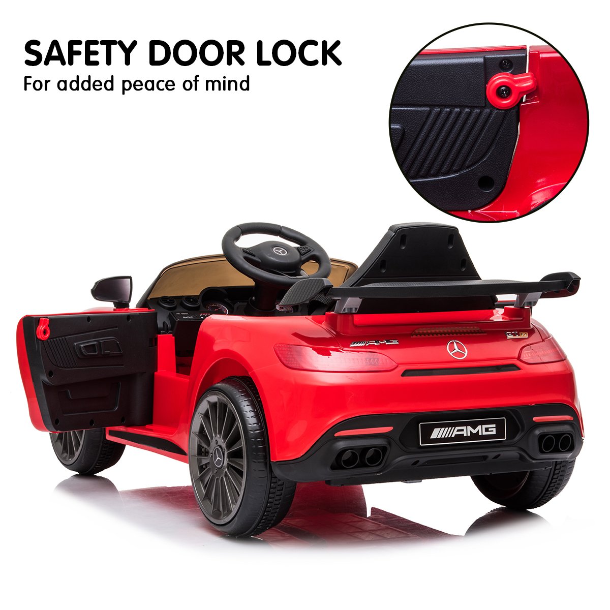 Kahuna Licensed Kids Electric Ride-On Car with Remote Control (Red)