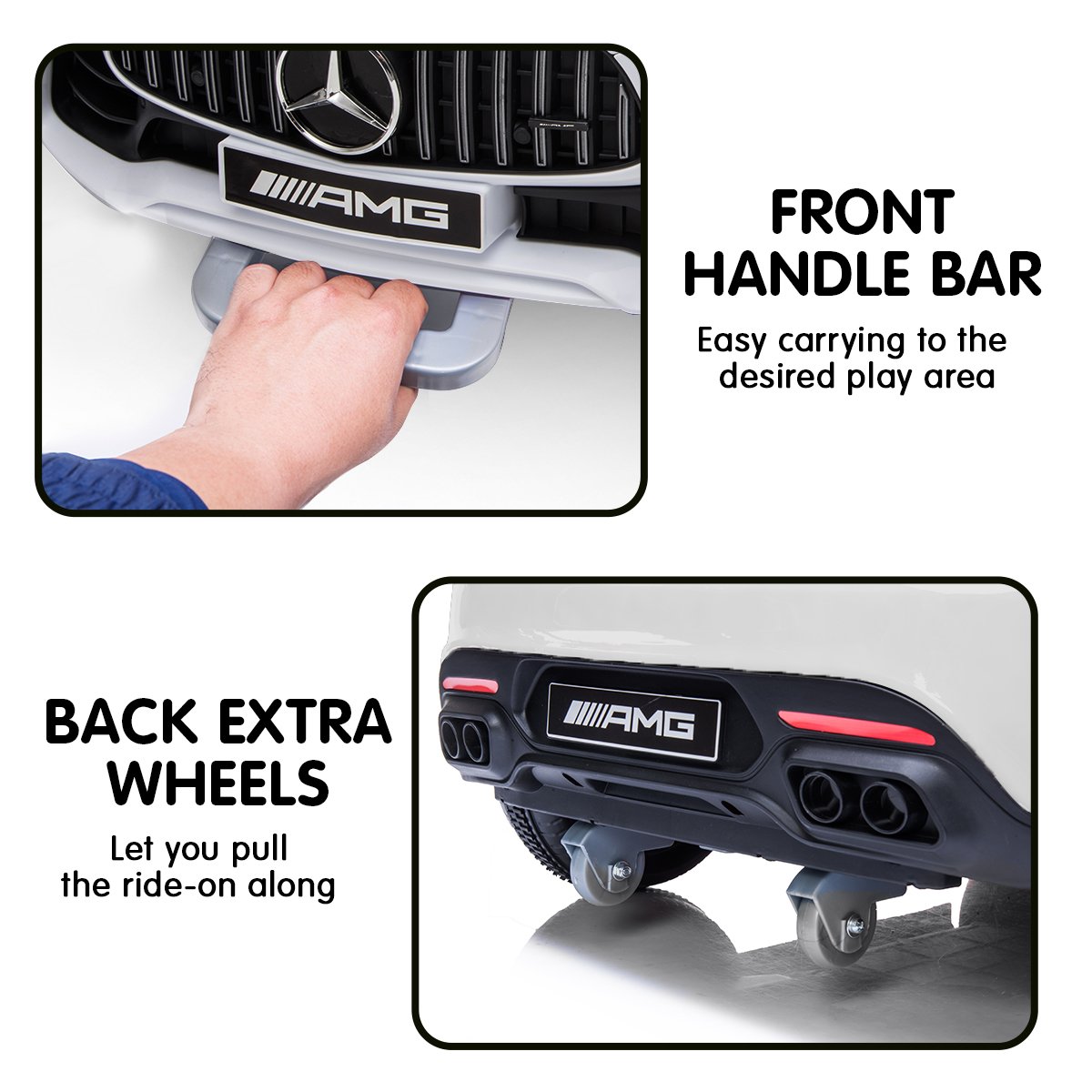 Kahuna Licensed Kids Electric Ride-On Car with Remote Control (White)