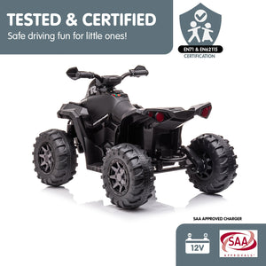 Kahuna GTS99 Kids Electric Ride On Quad Bike Toy ATV - Black | 50W