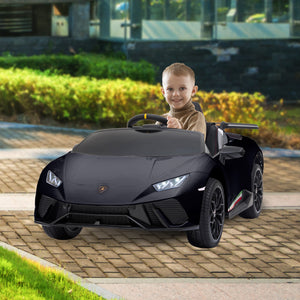 Kids Electric Ride-On Car with Remote Control (Lamborghini Inspired, Black)