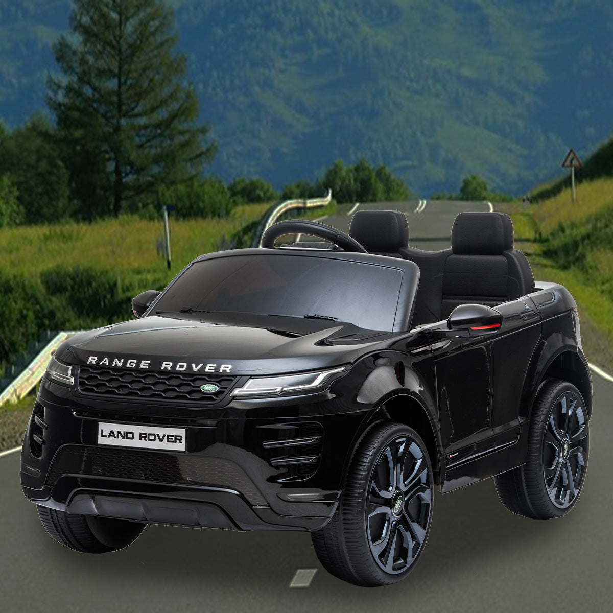 Land Rover Licensed Kids Electric Ride On Car | Remote Control - Black | Kahuna