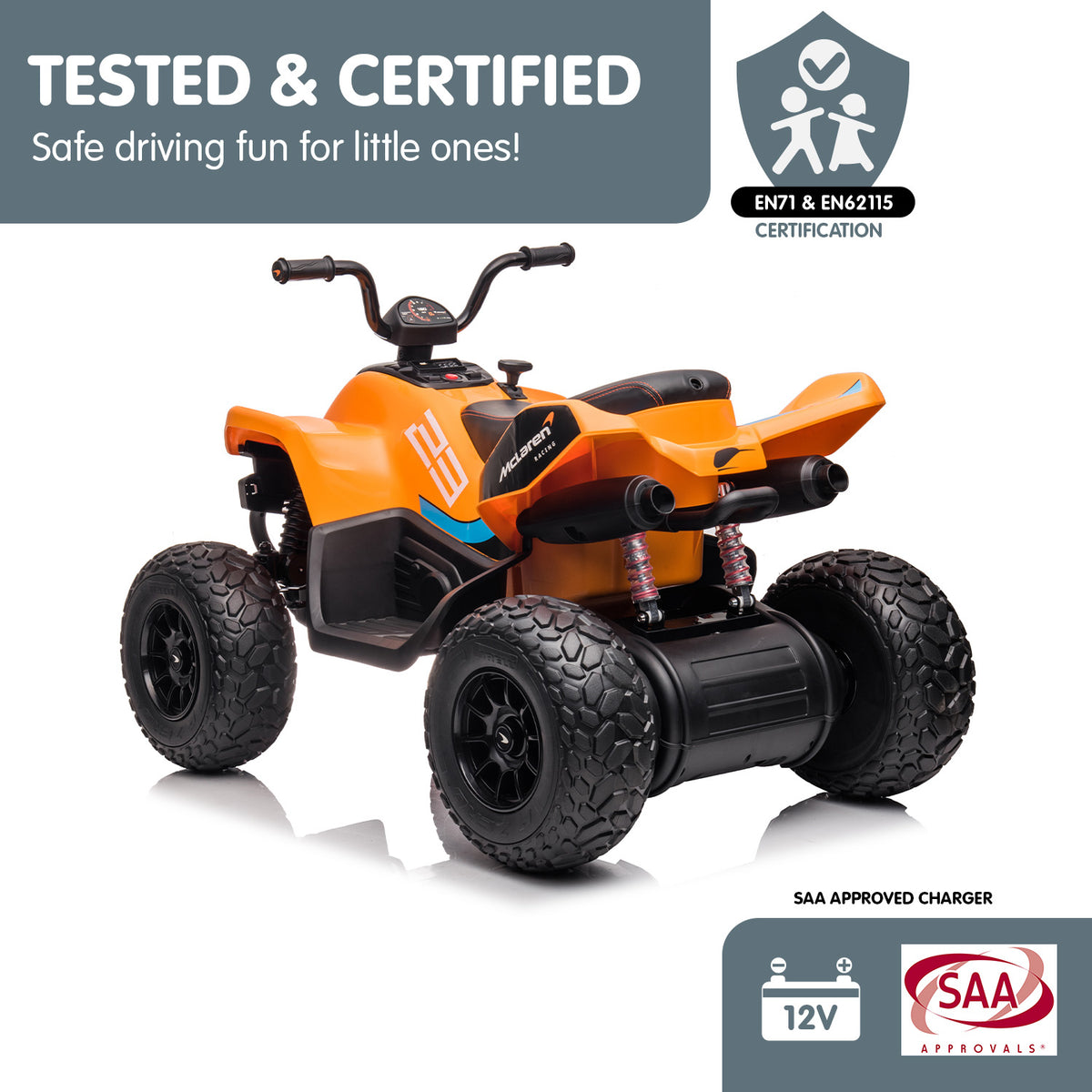 McLaren Electric Ride On Car | Orange Color | Suitable for Kids | Kahuna MCL35 Model