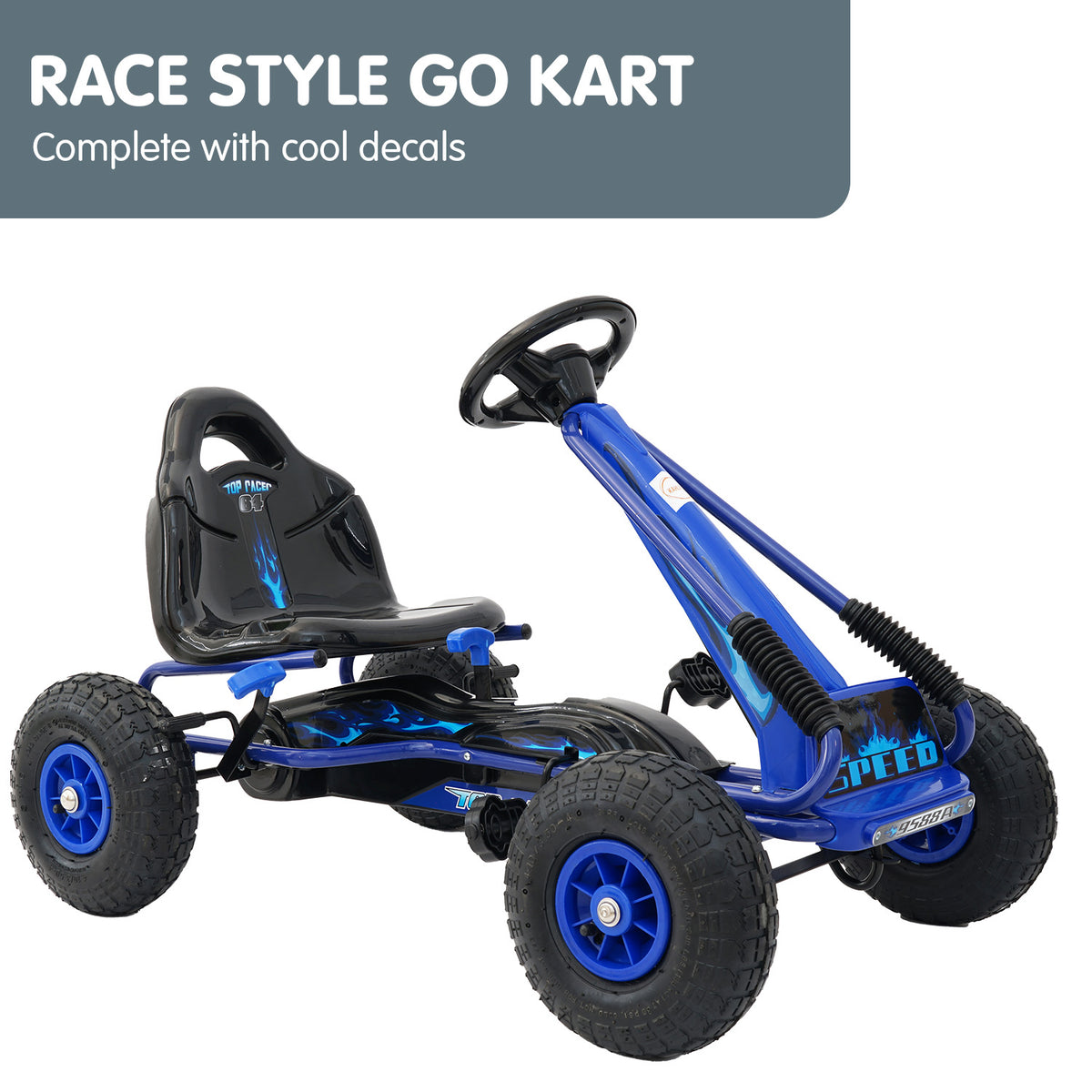 Kids Ride On Pedal Go Kart | Blue Color | G95 Model | Kahuna Brand