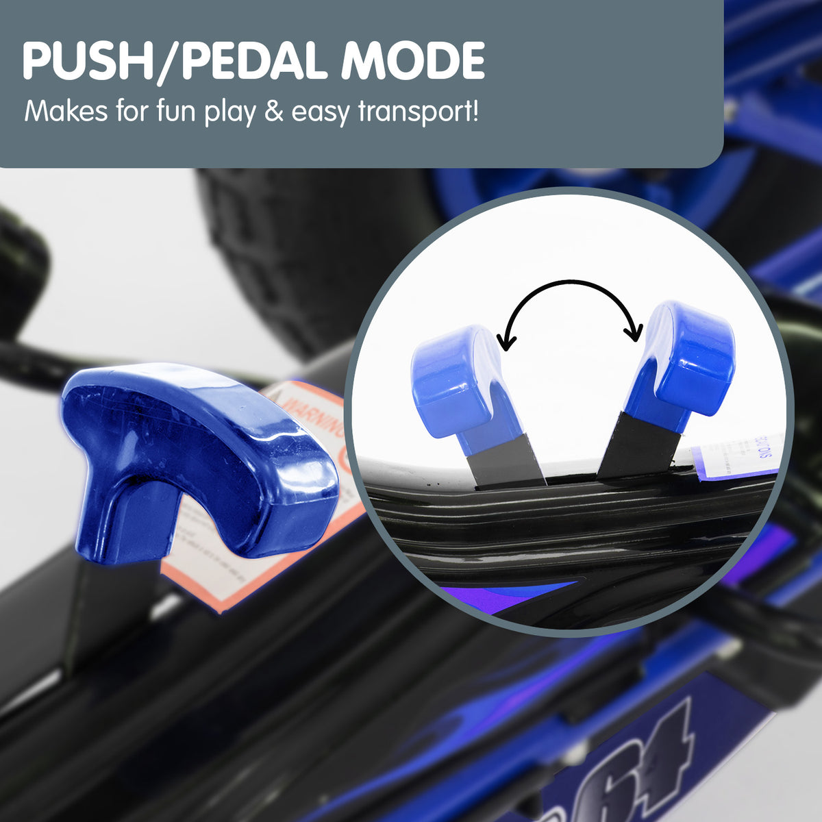 Kids Ride On Pedal Go Kart | Blue Color | G95 Model | Kahuna Brand
