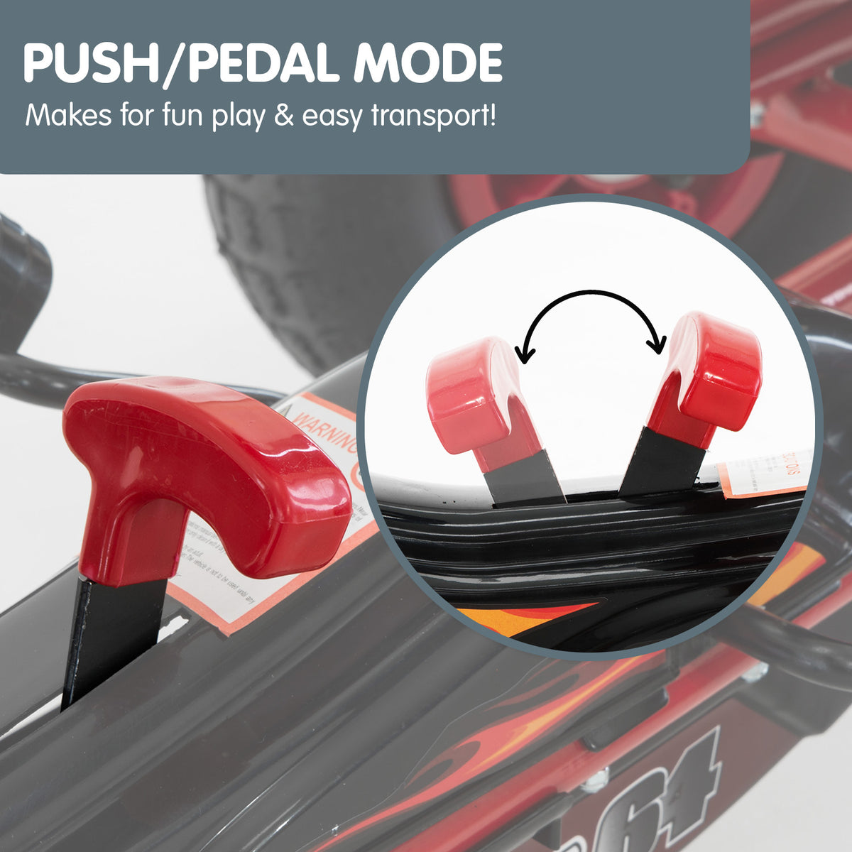 Kids Ride On Pedal-Powered Go Kart | Red Color | Kahuna G95 Model