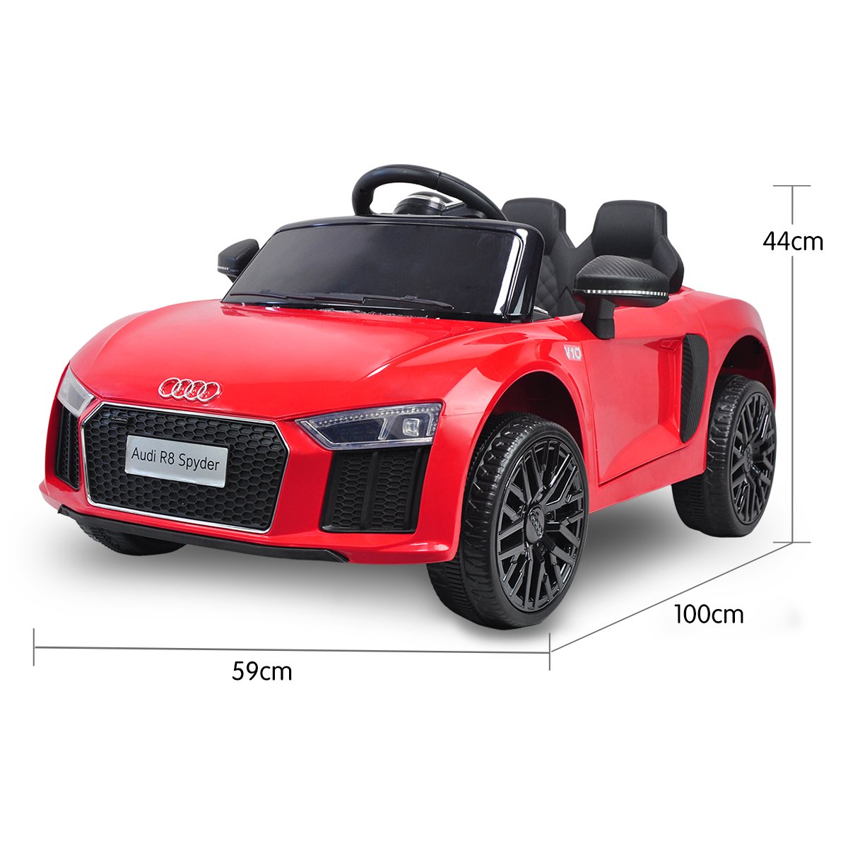 R8 Spyder Audi Licensed Kids Electric Ride On Car with Remote Control | Red Color | Kahuna Brand