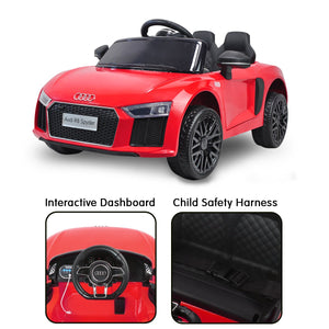 R8 Spyder Audi Licensed Kids Electric Ride On Car with Remote Control | Red Color | Kahuna Brand