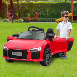 R8 Spyder Audi Licensed Kids Electric Ride On Car with Remote Control | Red Color | Kahuna Brand