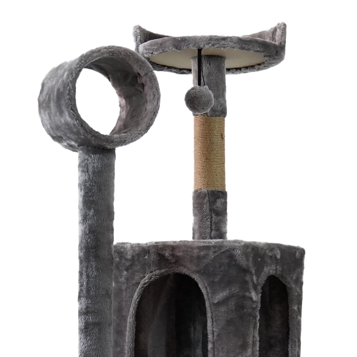 Furtastic 135cm Dark Grey Cat Tree Scratching Post