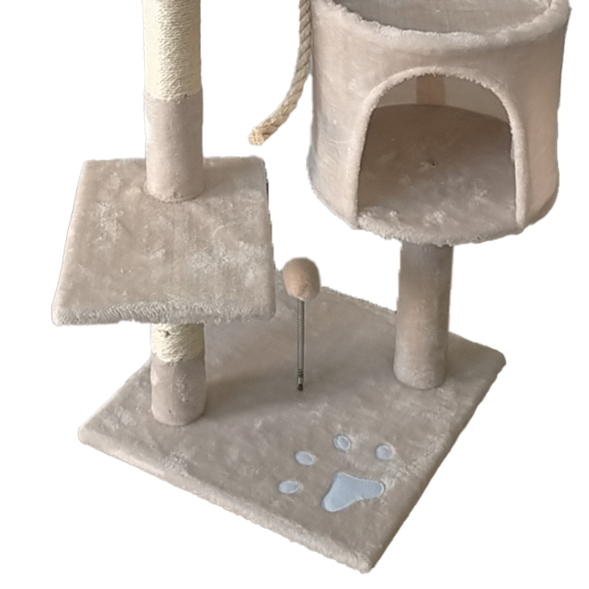 Furtastic 110cm Beige Cat Tree Scratching Post