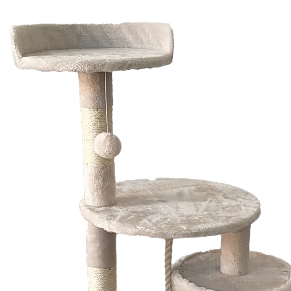 Furtastic 110cm Beige Cat Tree Scratching Post