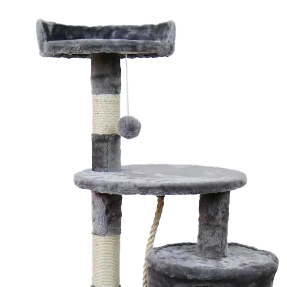 110cm Furtastic Cat Tree Scratching Post - Silver Grey | Modern Cat Playground