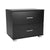 Sarantino Bedside Table Cabinet Storage Chest with 2 Drawers (Black)