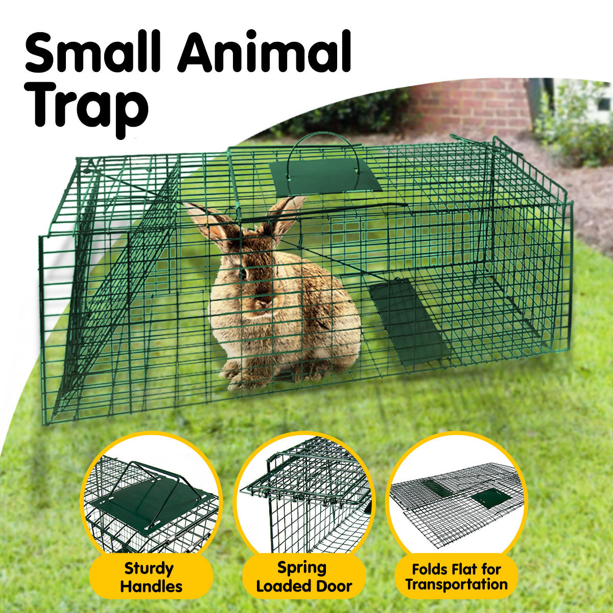 Klika Humane Live Animal Trap | Possum, Rat, Rabbit, & Hare Catcher