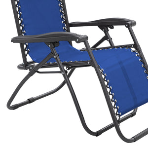 Wallaroo Zero Gravity Reclining Deck Lounge Sun Beach Chair for Outdoor Folding Camping (Grey)