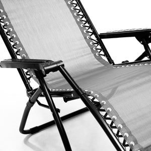 Wallaroo Zero Gravity Reclining Deck Chair (Grey)