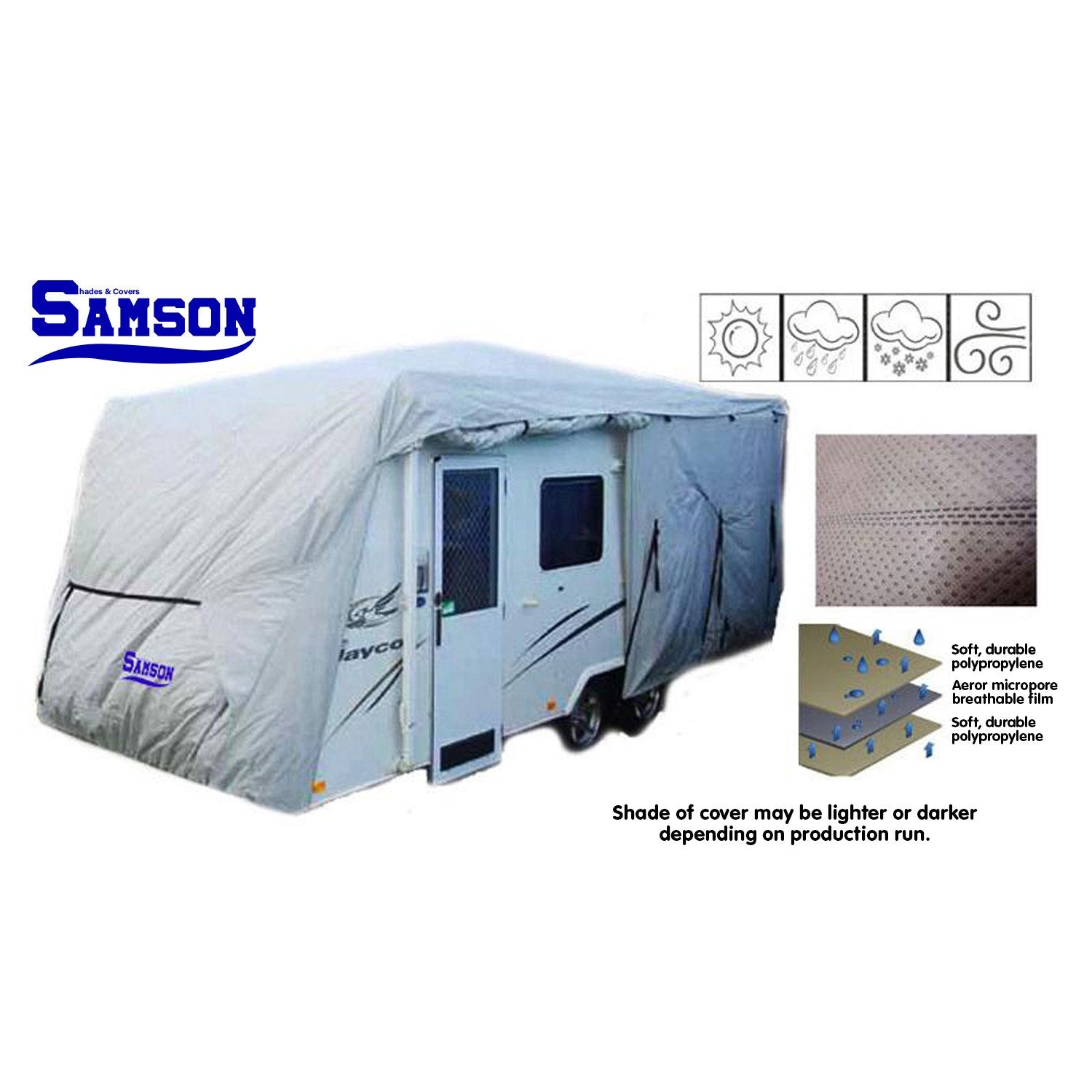 Heavy Duty Caravan Cover | Suitable for 18-20ft Caravans | Samson Brand
