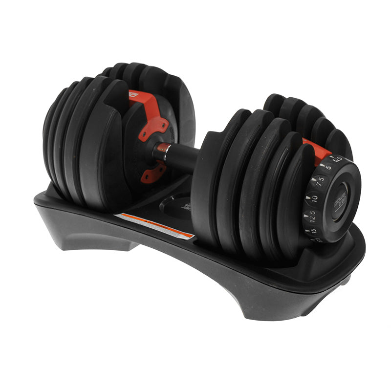 Powertrain 2x 24kg Adjustable Dumbbells | Stand
