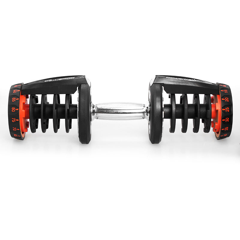 Adjustable Dumbbells with Stand | Weight: 2x 40kg | Powertrain Brand