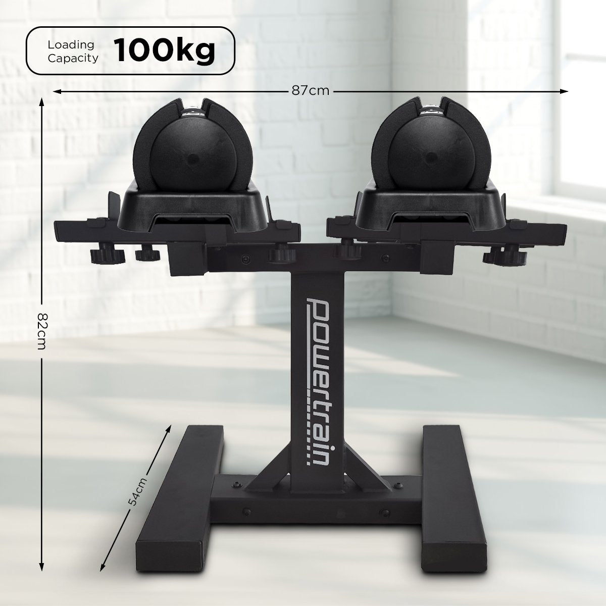 Adjustable Dumbbell Set for Home Gym Weights | Weight: 2x 25kg (50kg) | Gen2 Pro Model with Stand