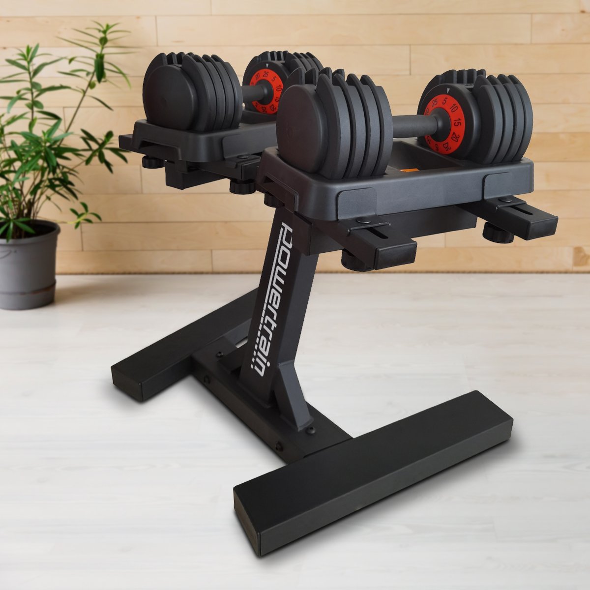 Adjustable Dumbbell Set for Home Gym Weights | Weight: 2x 25kg (50kg) | Gen2 Pro Model with Stand