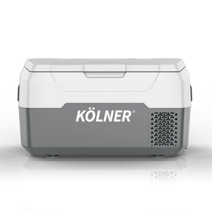 Kolner 20L Portable Fridge Freezer Cooler | 12/24/240V Camping Refrigerator - Grey