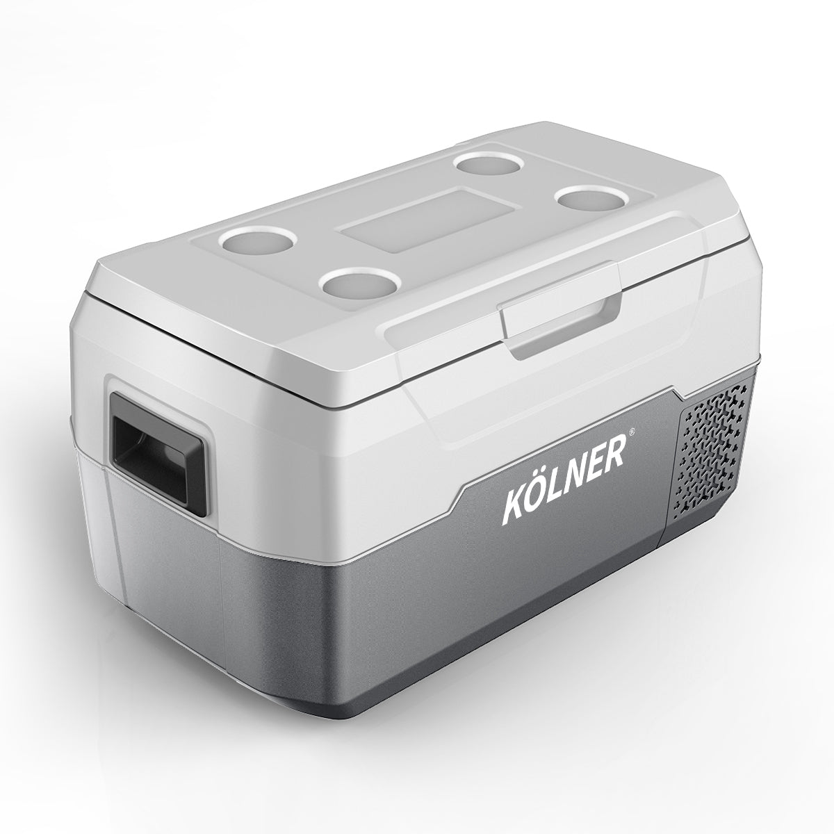 Kolner 20L Portable Fridge Freezer Cooler | 12/24/240V Camping Refrigerator - Grey