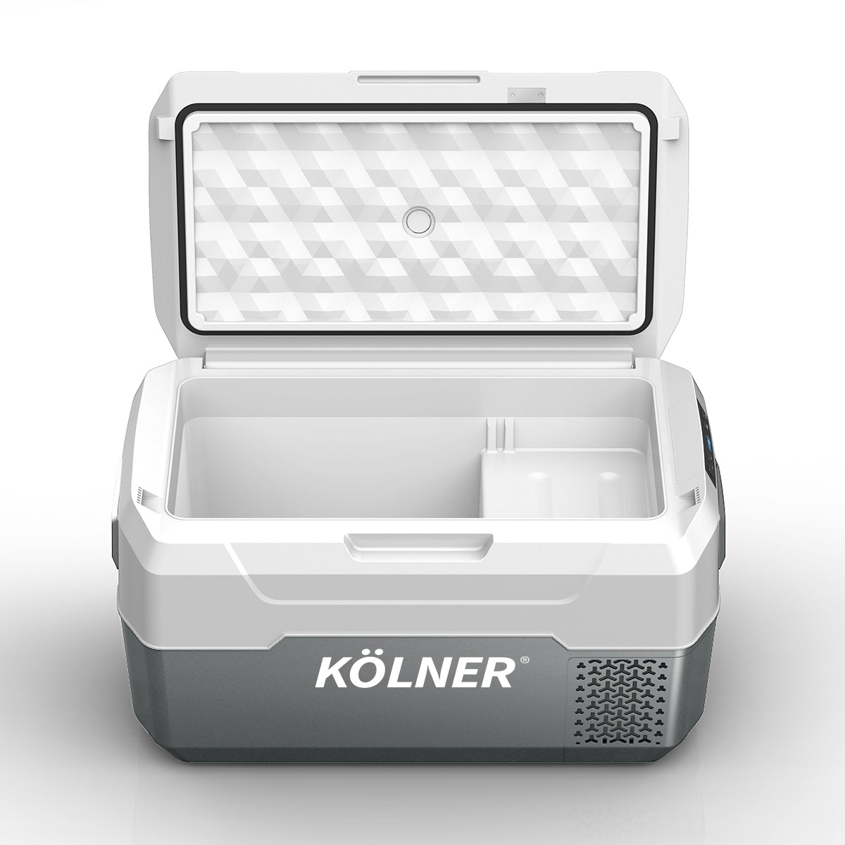Kolner 20L Portable Fridge Freezer Cooler | 12/24/240V Camping Refrigerator - Grey