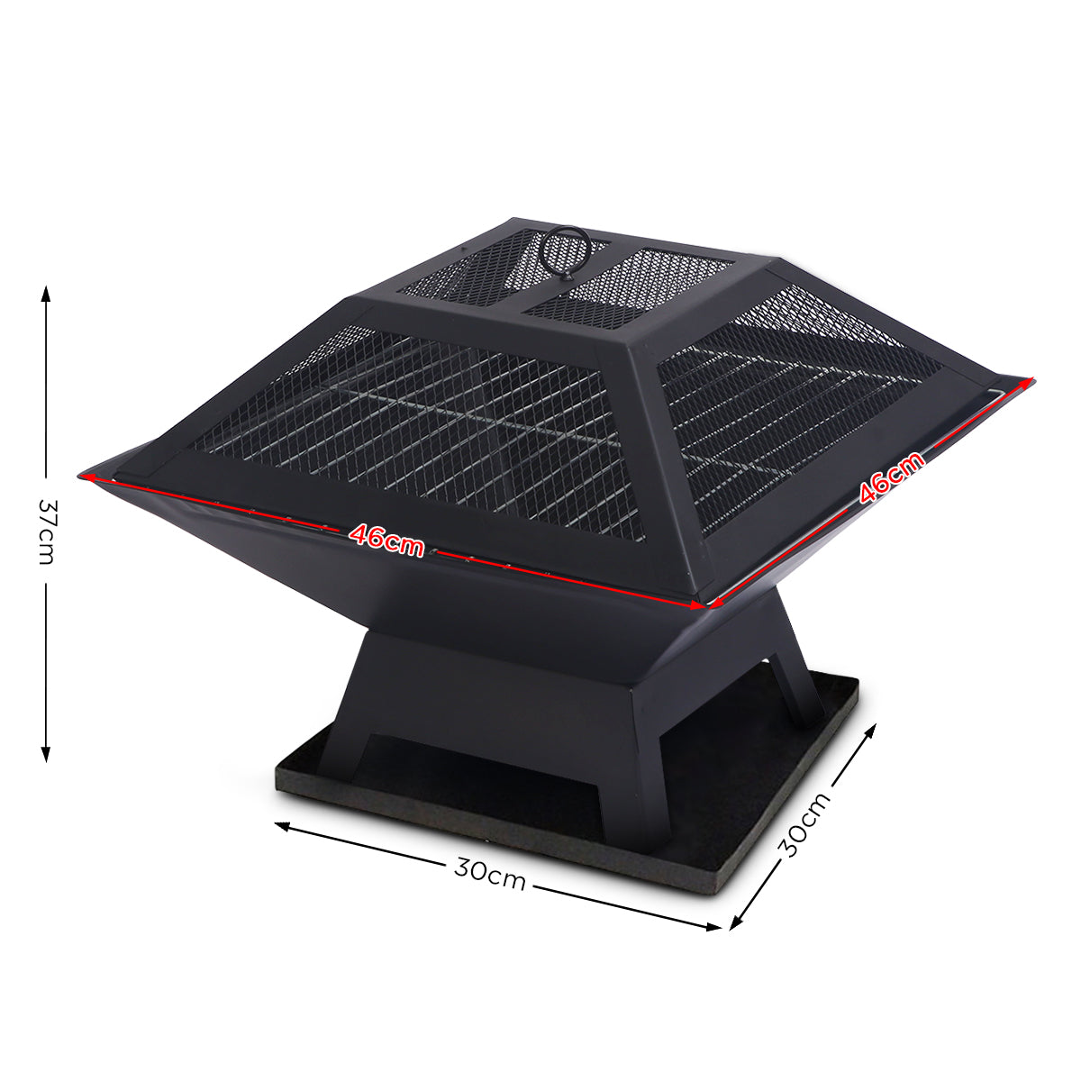 Portable Outdoor Fire Pit for BBQ, Grilling, Cooking, Camping | Brand: Wallaroo