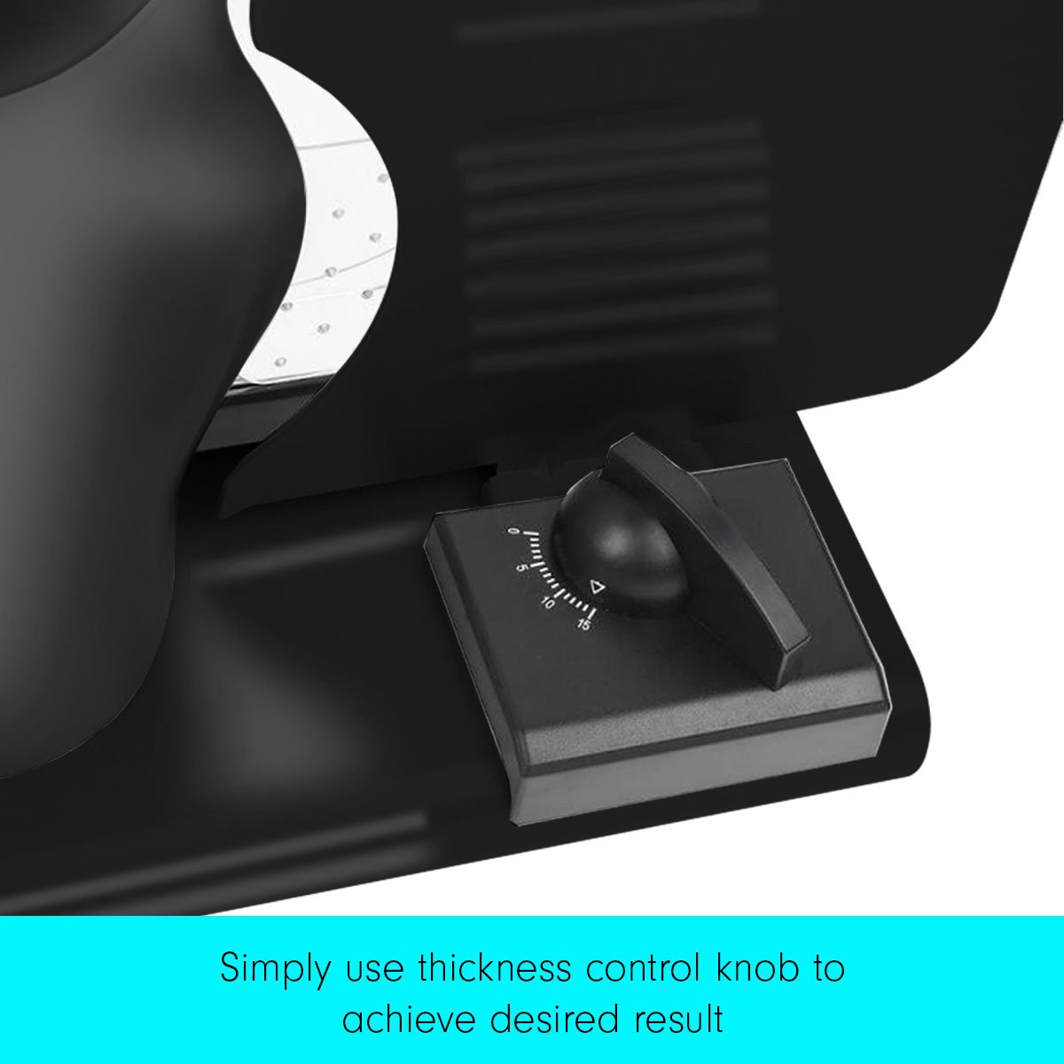 Pronti Electric Meat Slicer - Food Cheese Processor Vegetable Kitchen Deli