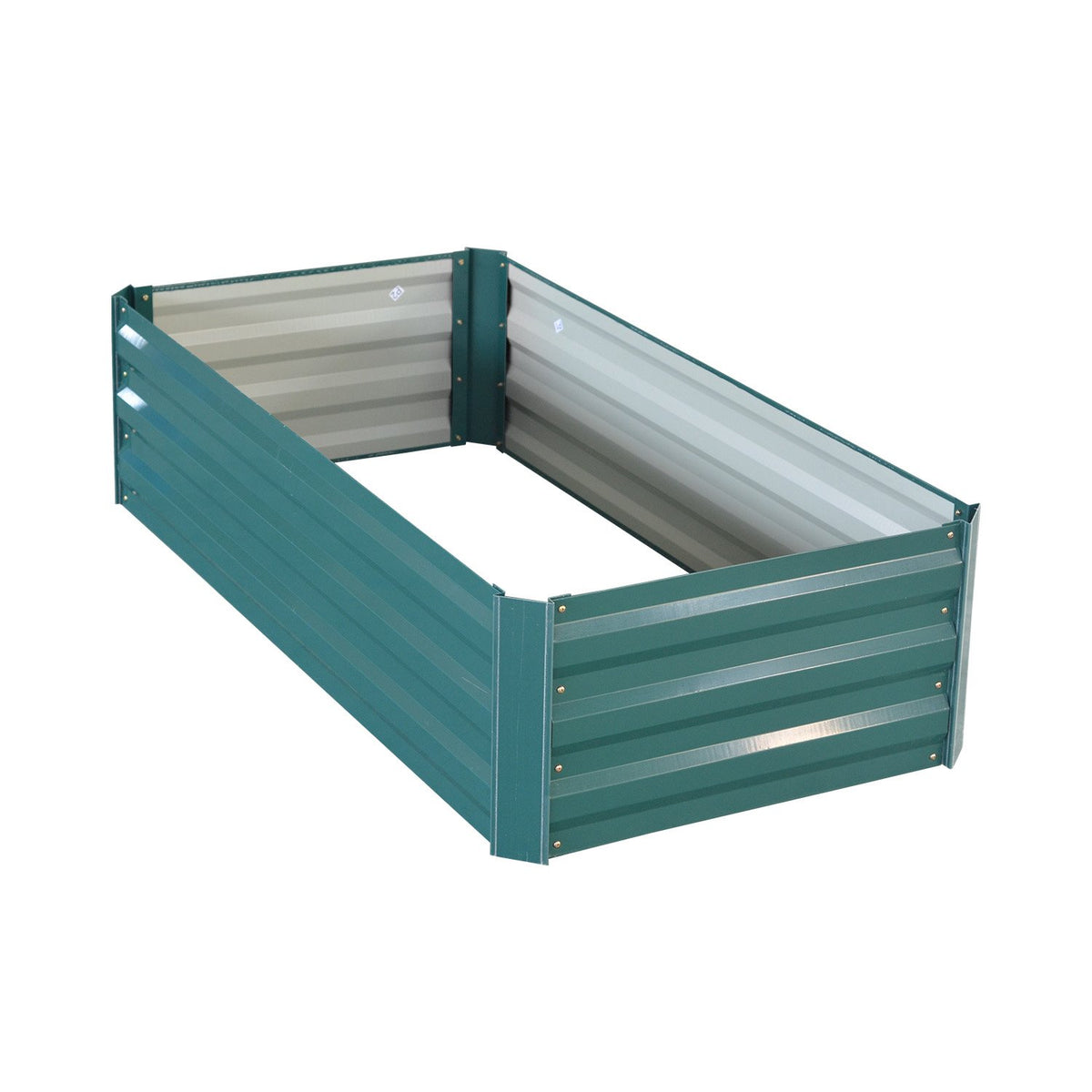 Wallaroo Garden Bed | Dimensions: 120 x 60 x 30cm | Made of Galvanized Steel | Color: Green