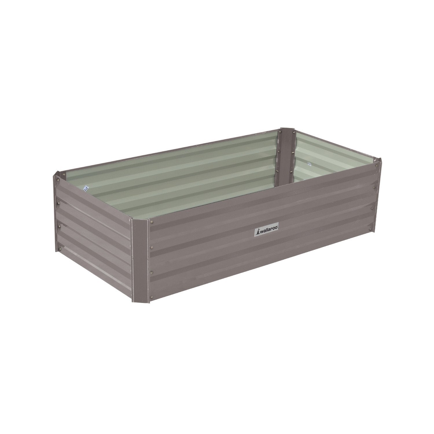 Wallaroo Garden Bed | Dimensions: 120 x 60 x 30cm | Made of Galvanized Steel | Color: Grey