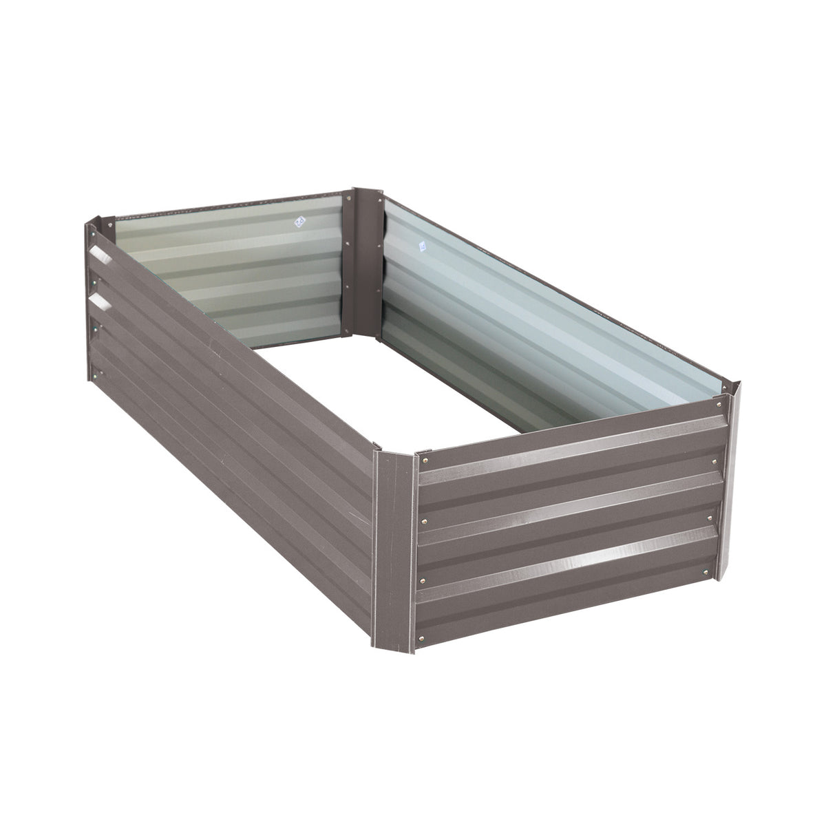 Wallaroo Garden Bed | Dimensions: 120 x 60 x 30cm | Made of Galvanized Steel | Color: Grey