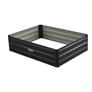 Wallaroo Garden Bed | Dimensions: 120 x 90 x 30cm | Made of Galvanized Steel | Color: Black