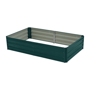 Wallaroo Garden Bed | 150 x 90 x 30cm | Galvanized Steel | Green