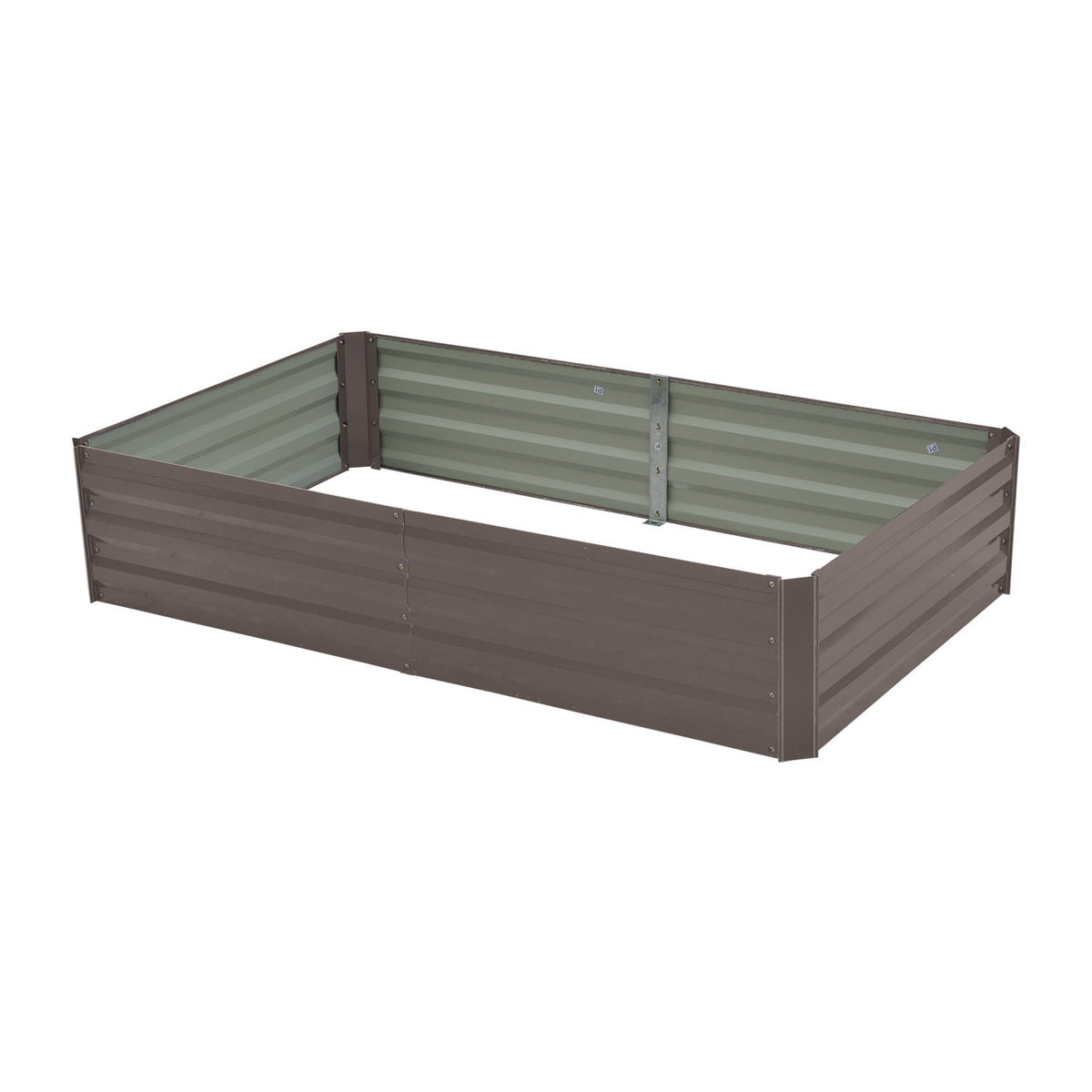 Wallaroo Garden Bed | 150 x 90 x 30cm | Galvanized Steel | Grey