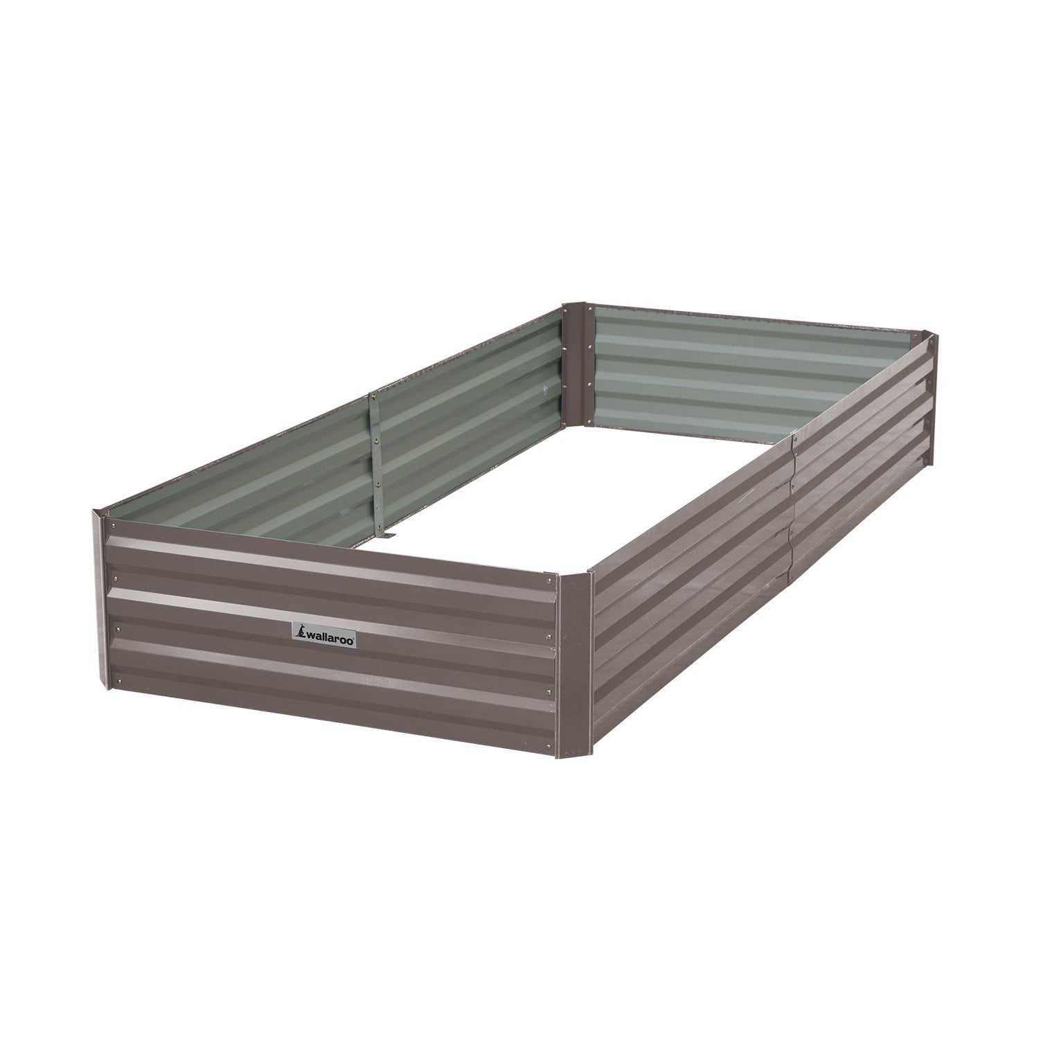 Wallaroo Garden Bed | 210 x 90 x 30cm | Galvanized Steel | Grey