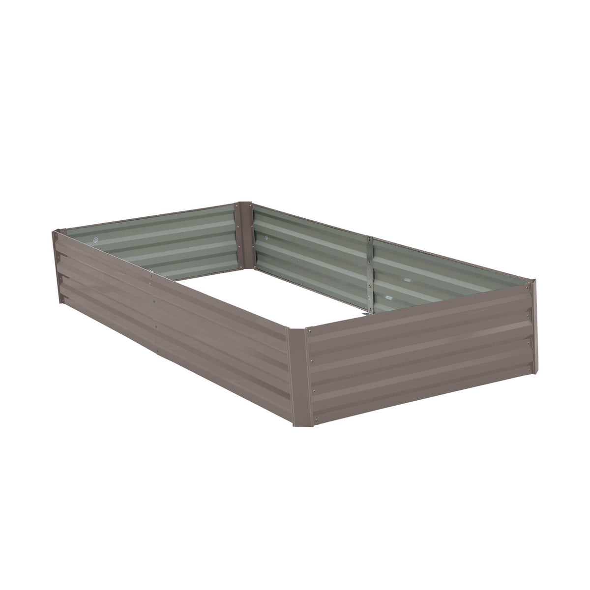 Wallaroo Garden Bed | 210 x 90 x 30cm | Galvanized Steel | Grey