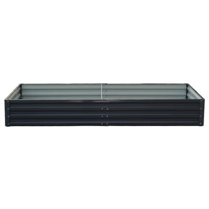 Galvanized Steel Garden Bed | 240 x 120 x 30cm | Black