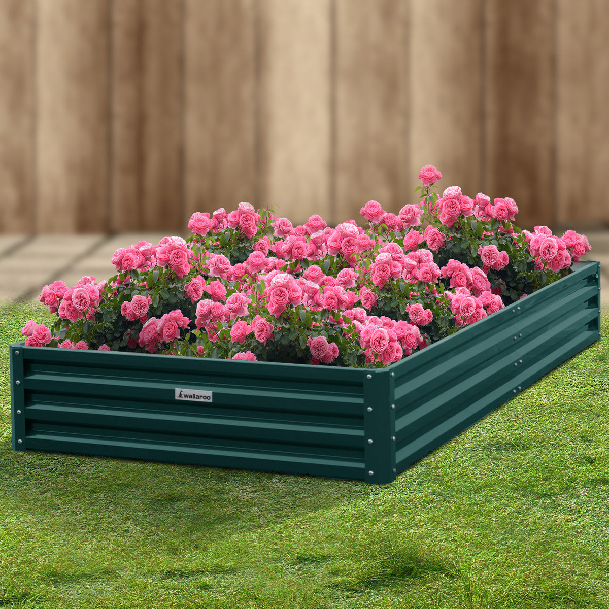 Galvanized Steel Garden Bed | 240 x 120 x 30cm | Green