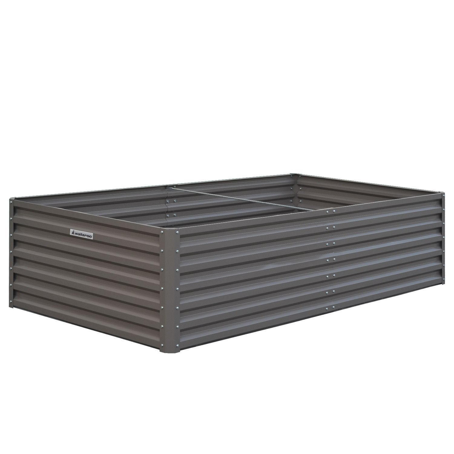 Galvanized Steel Garden Bed | 240 x 120 x 57cm | Grey