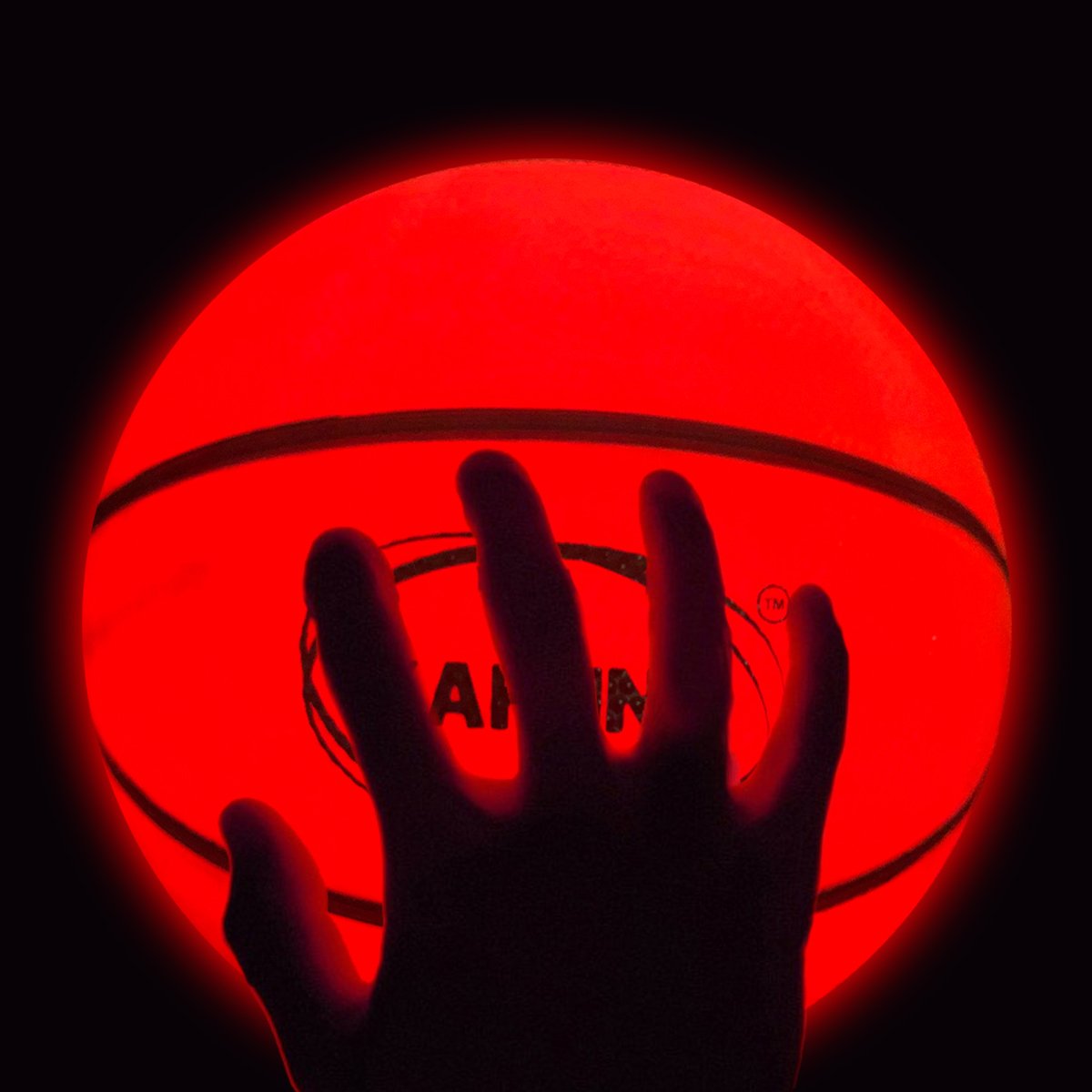 Basketball L.e.d Glow Light Up Trampoline Ball by Kahuna
